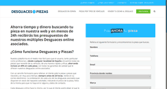 Desktop Screenshot of desguacesypiezas.com