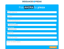 Tablet Screenshot of desguacesypiezas.com